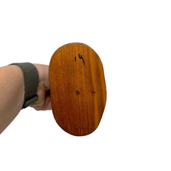 Rare Vintage Candelabra Candle Old Man Root Wooden Handmade Art Folk 10'' Spirit - Picture 7 of 14